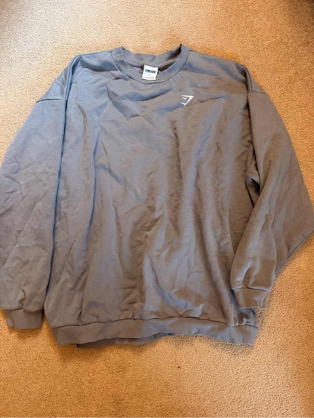 Gymshark Gray Crewneck Sweatshirt with Small Logo